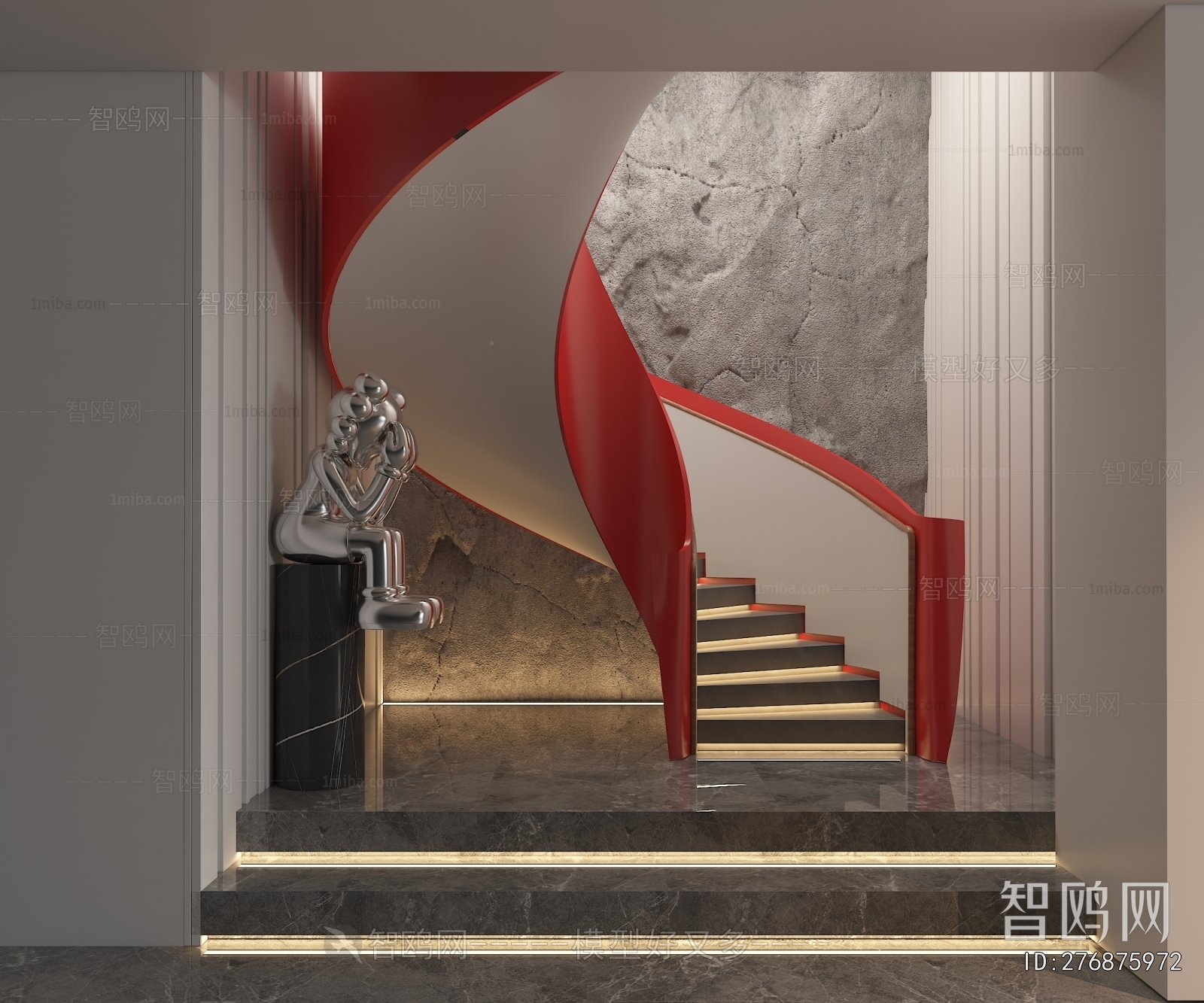 Modern Rotating Staircase