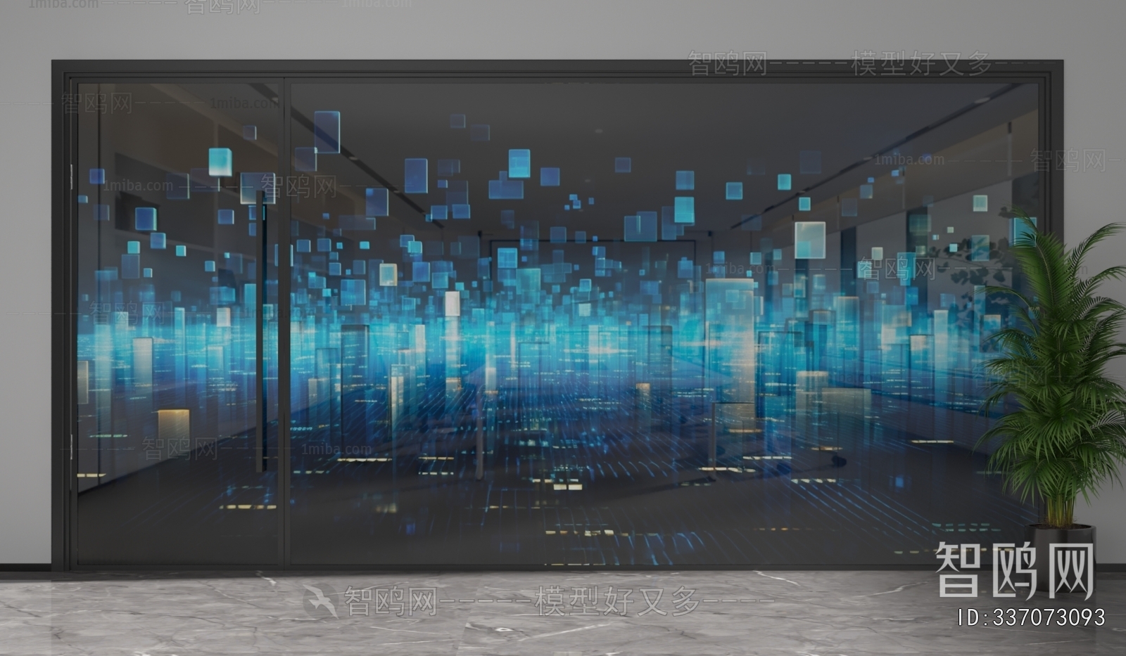 Modern Glass Screen Partition