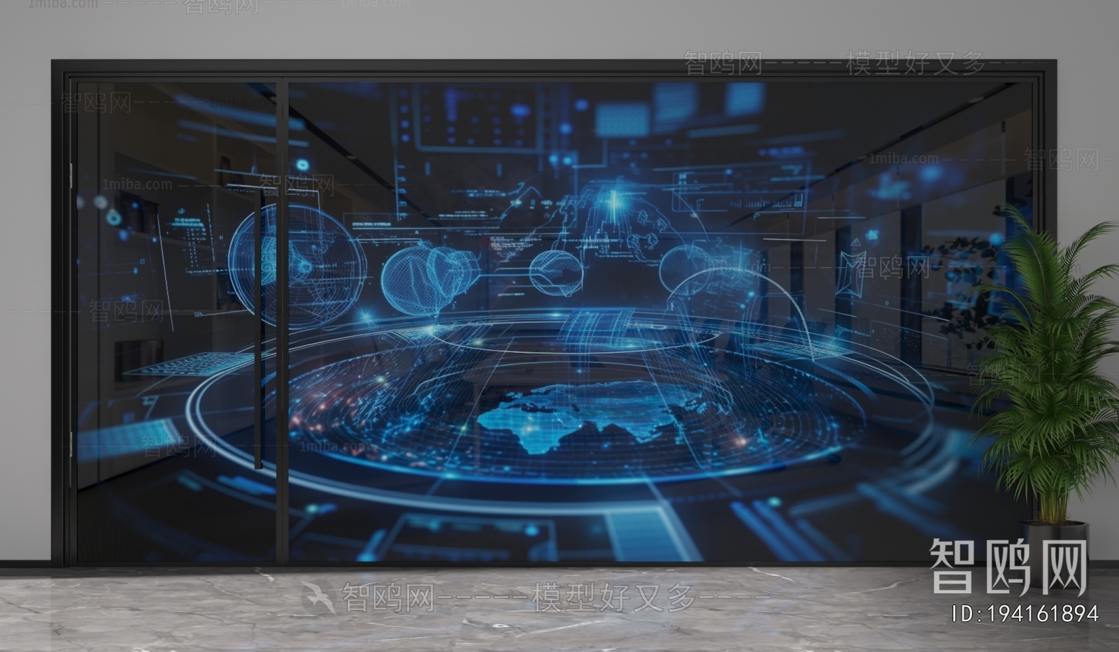 Modern Glass Screen Partition