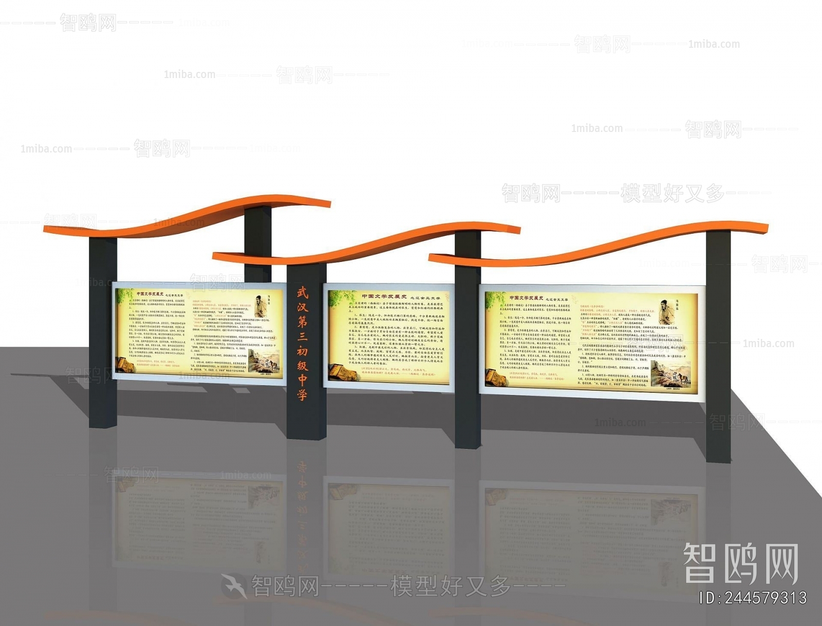 Modern Guide Board/bulletin Board