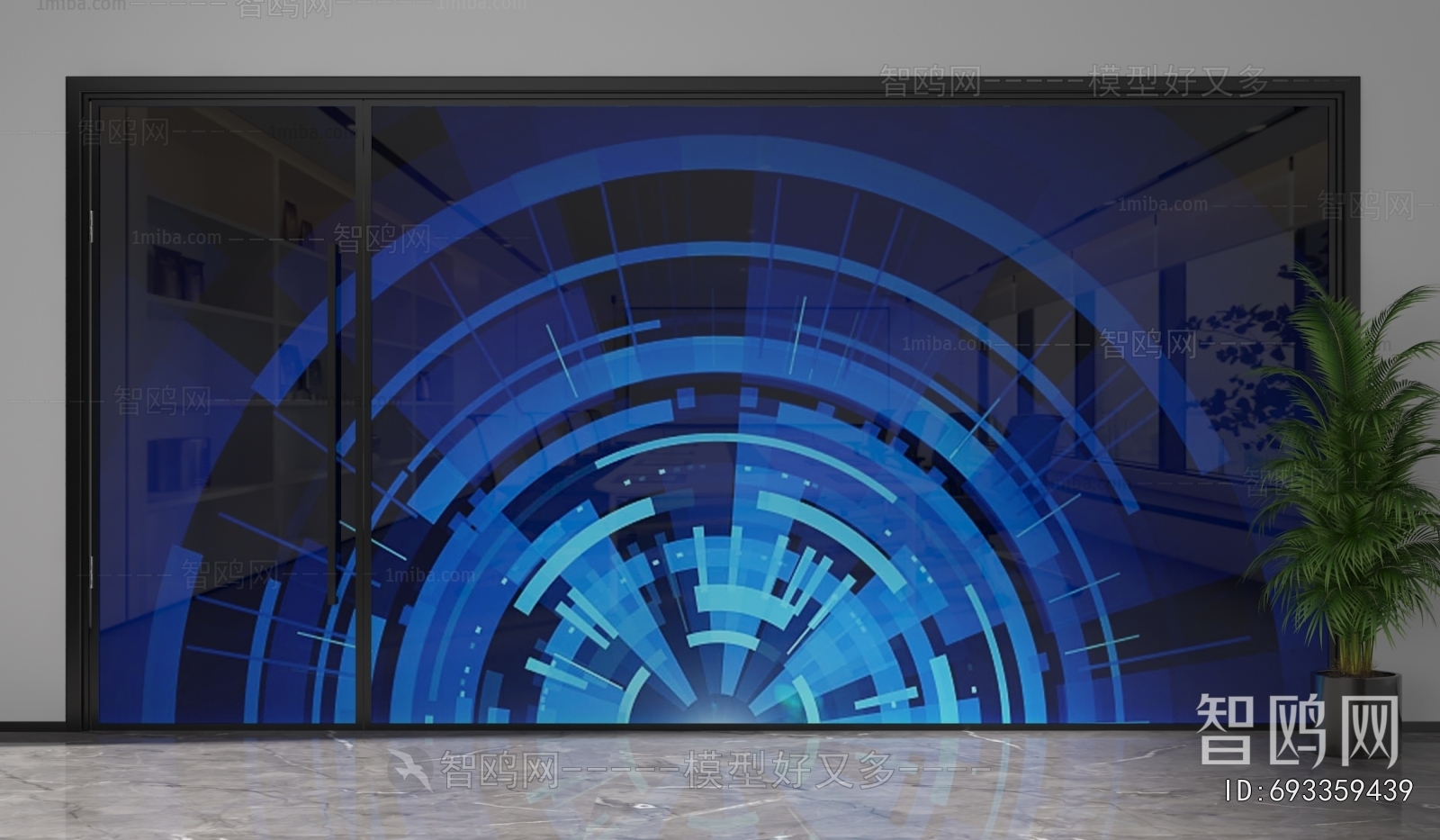 Modern Glass Screen Partition