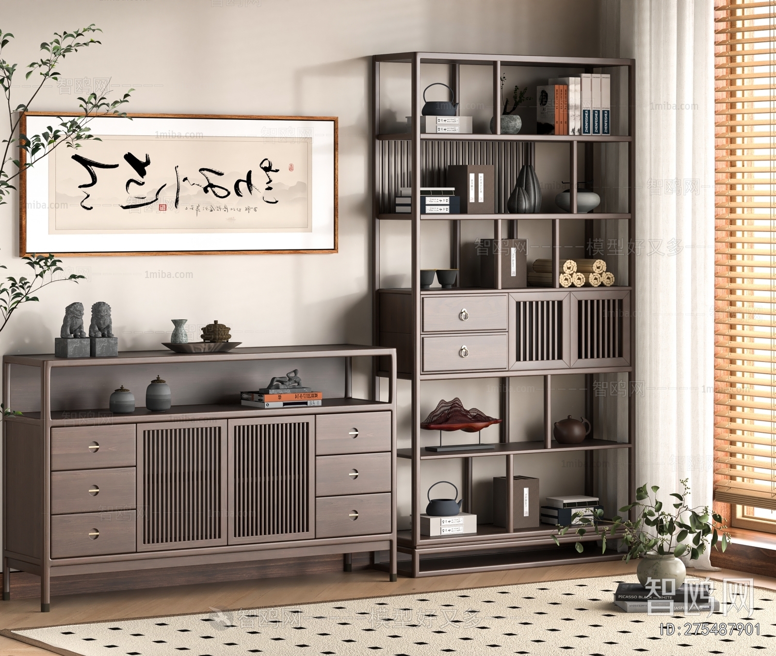 New Chinese Style Antique Rack