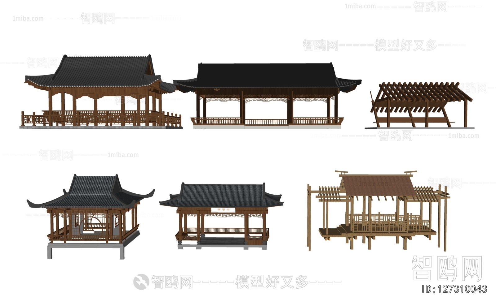 Chinese Style Ancient Architectural Buildings