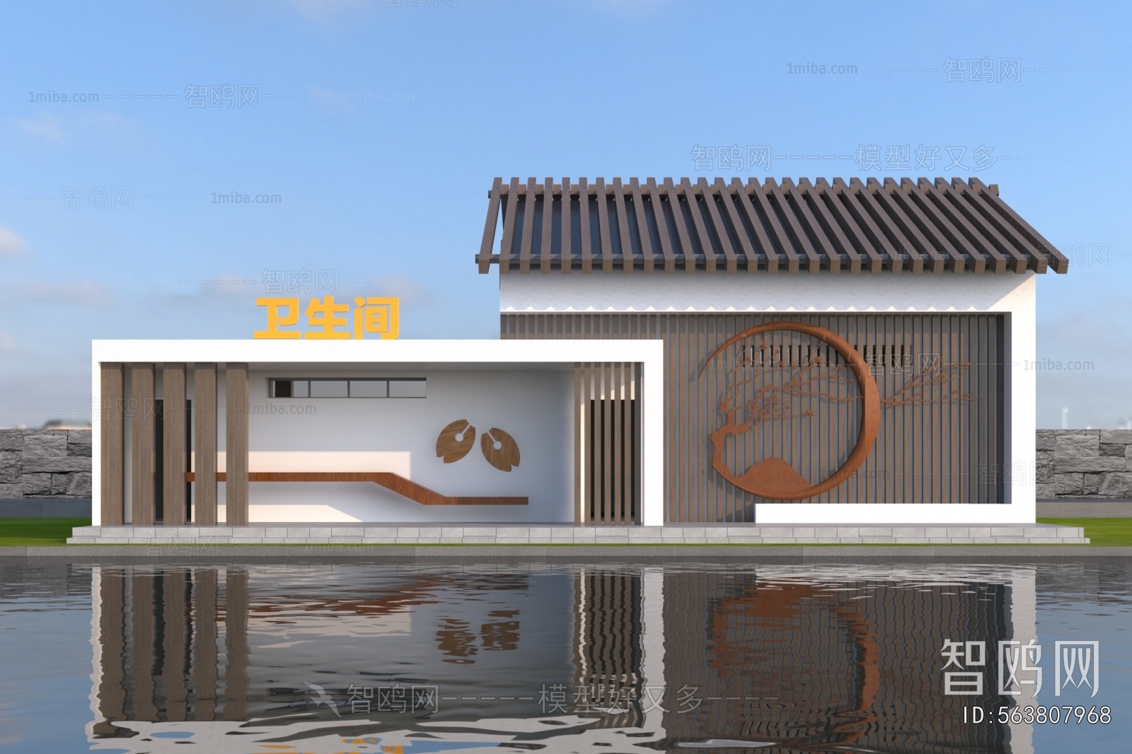 New Chinese Style Facade Element