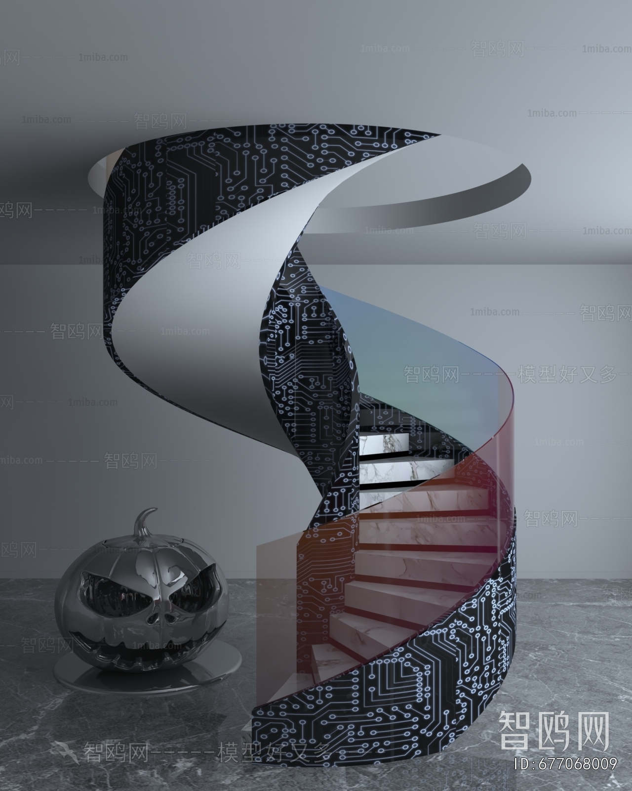 Modern Rotating Staircase