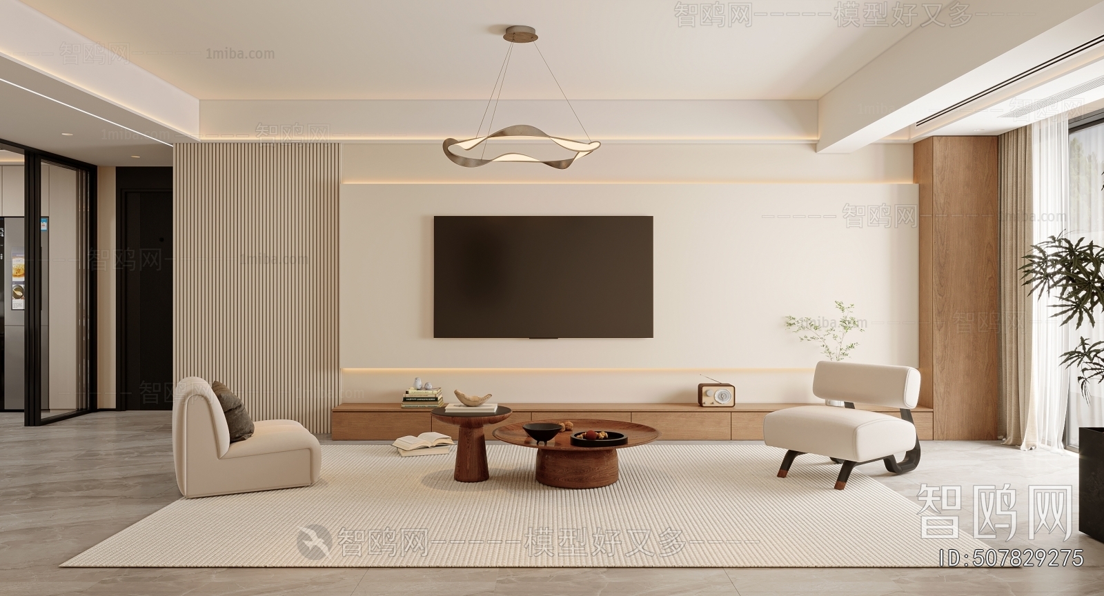 Wabi-sabi Style A Living Room