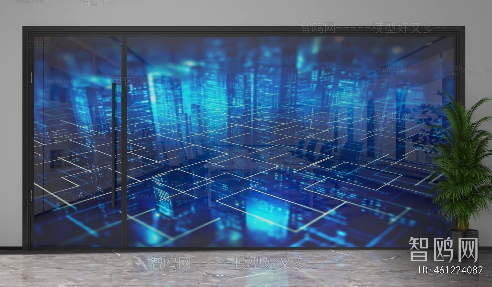 Modern Glass Screen Partition