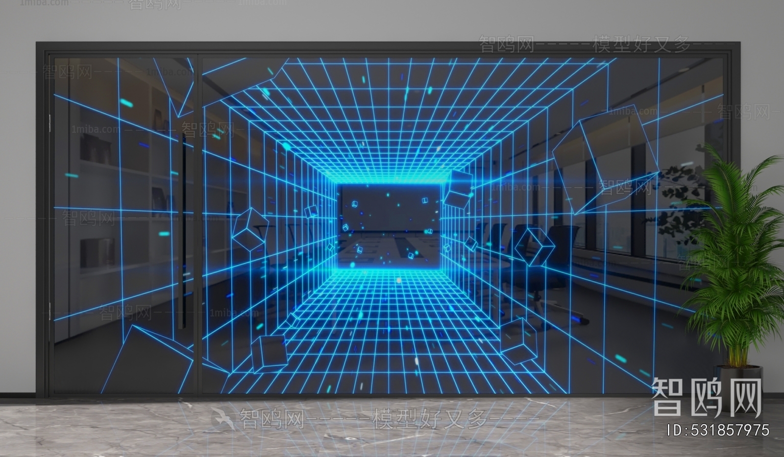 Modern Glass Screen Partition