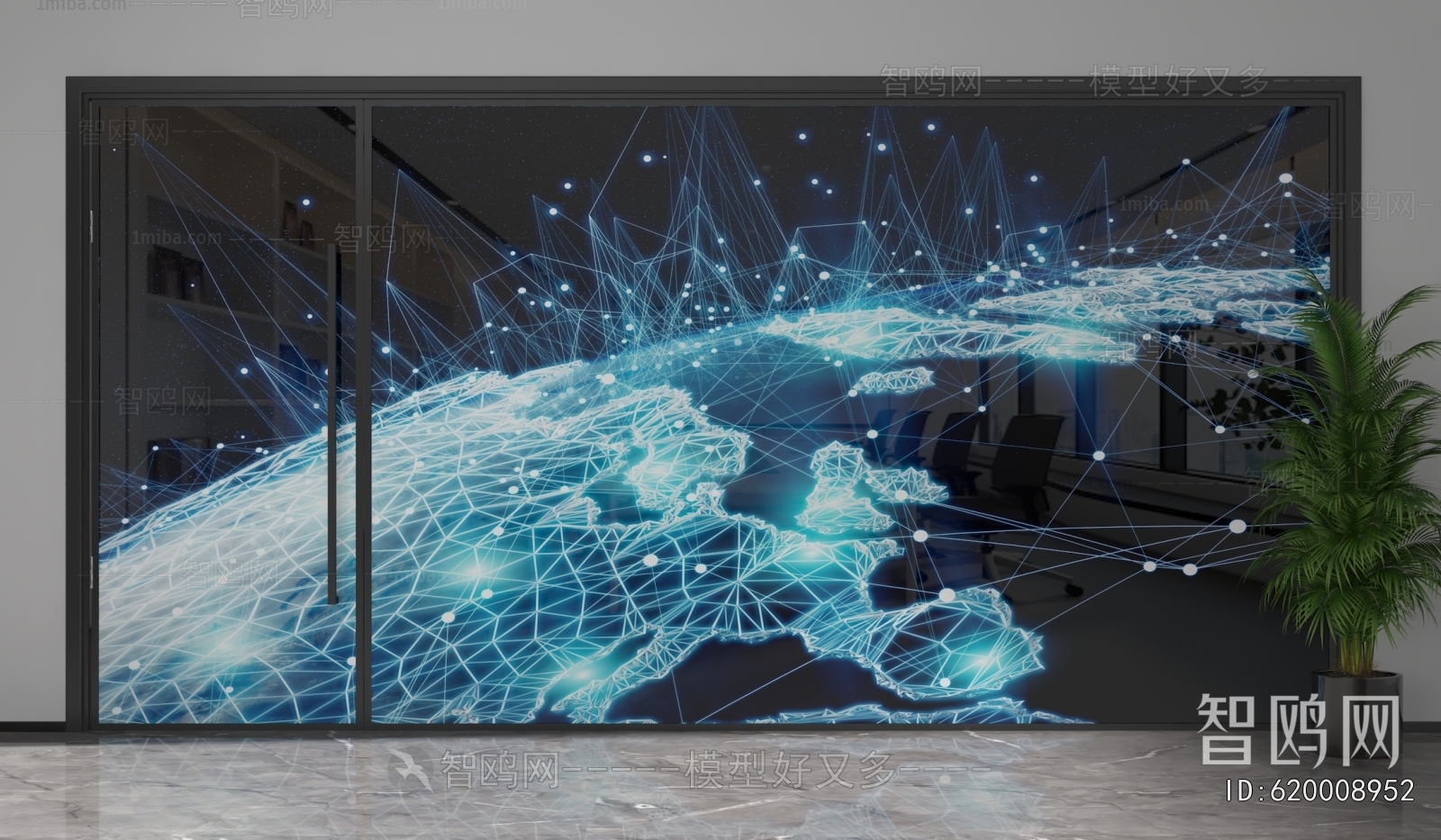 Modern Glass Screen Partition