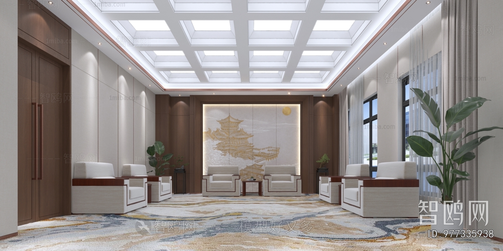 New Chinese Style Reception Room