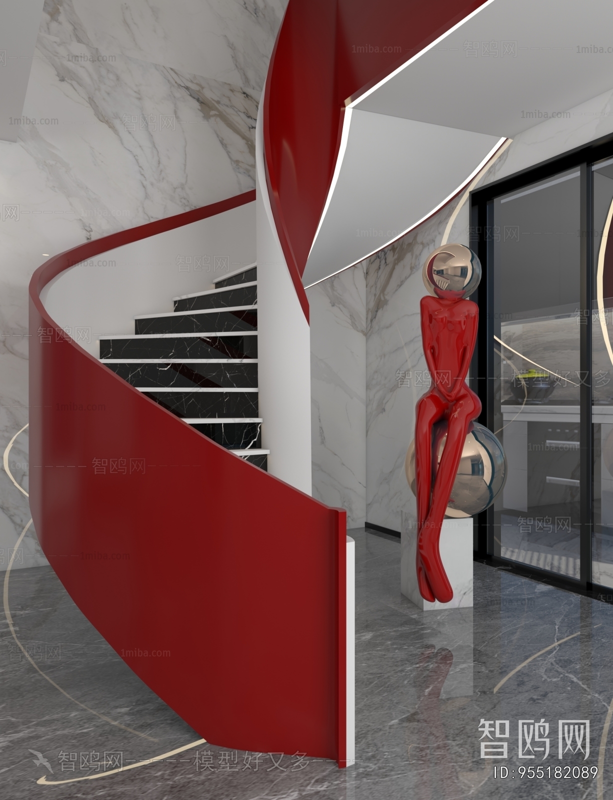 Modern Rotating Staircase