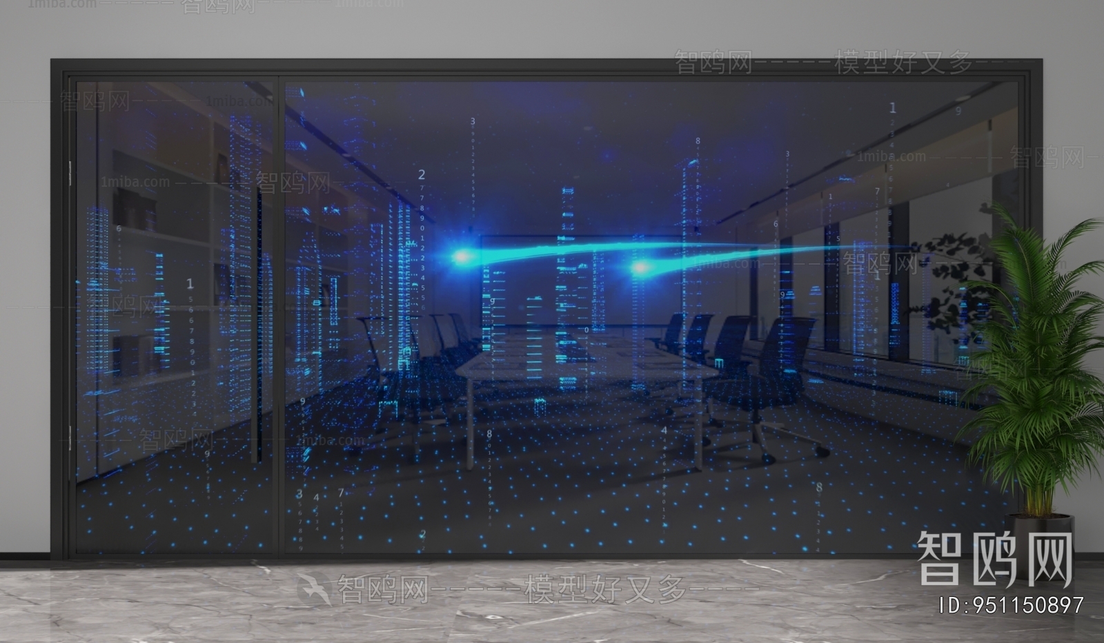 Modern Glass Screen Partition