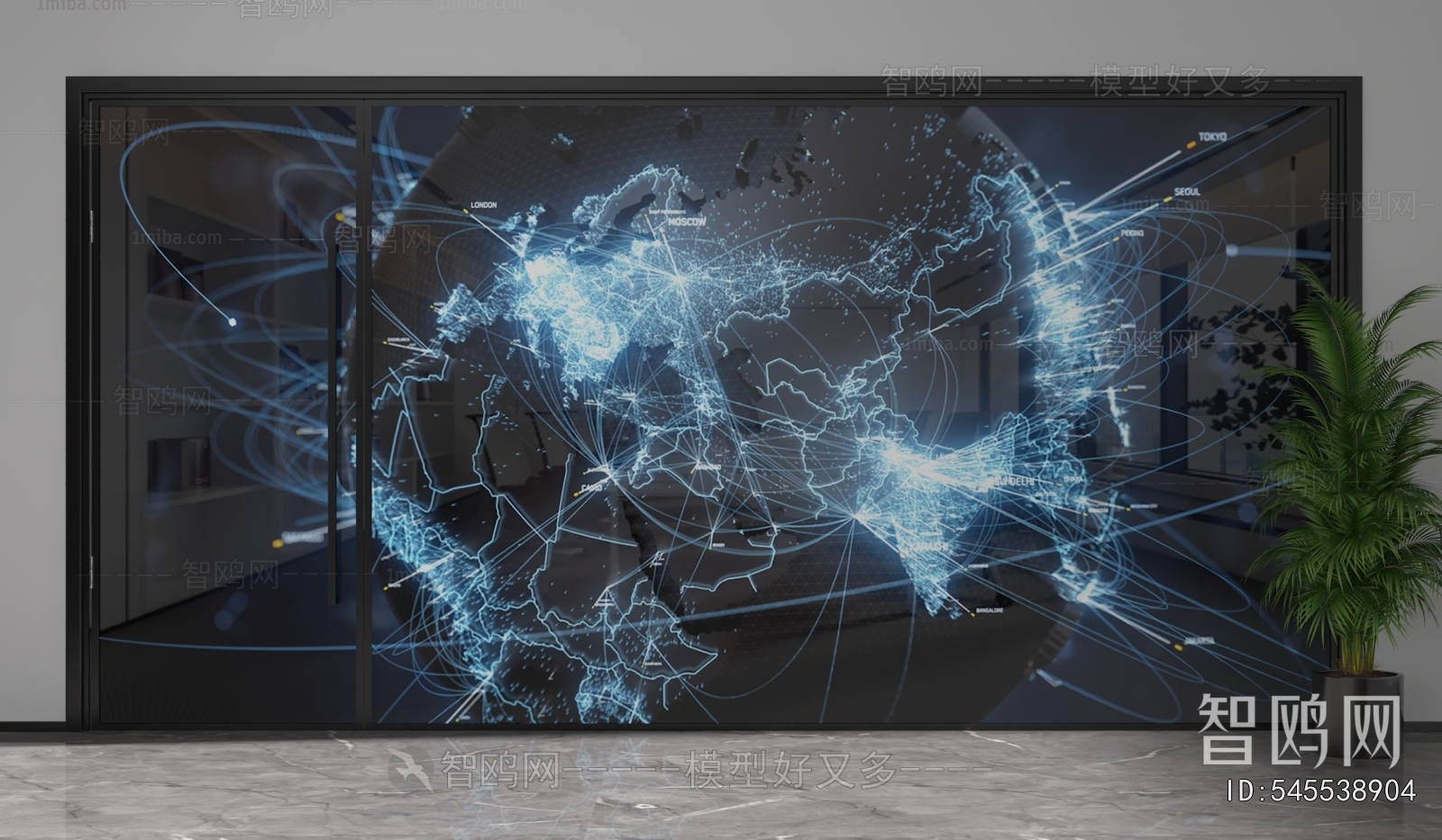 Modern Glass Screen Partition