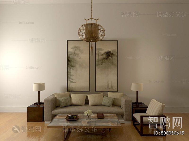 New Chinese Style Sofa Combination