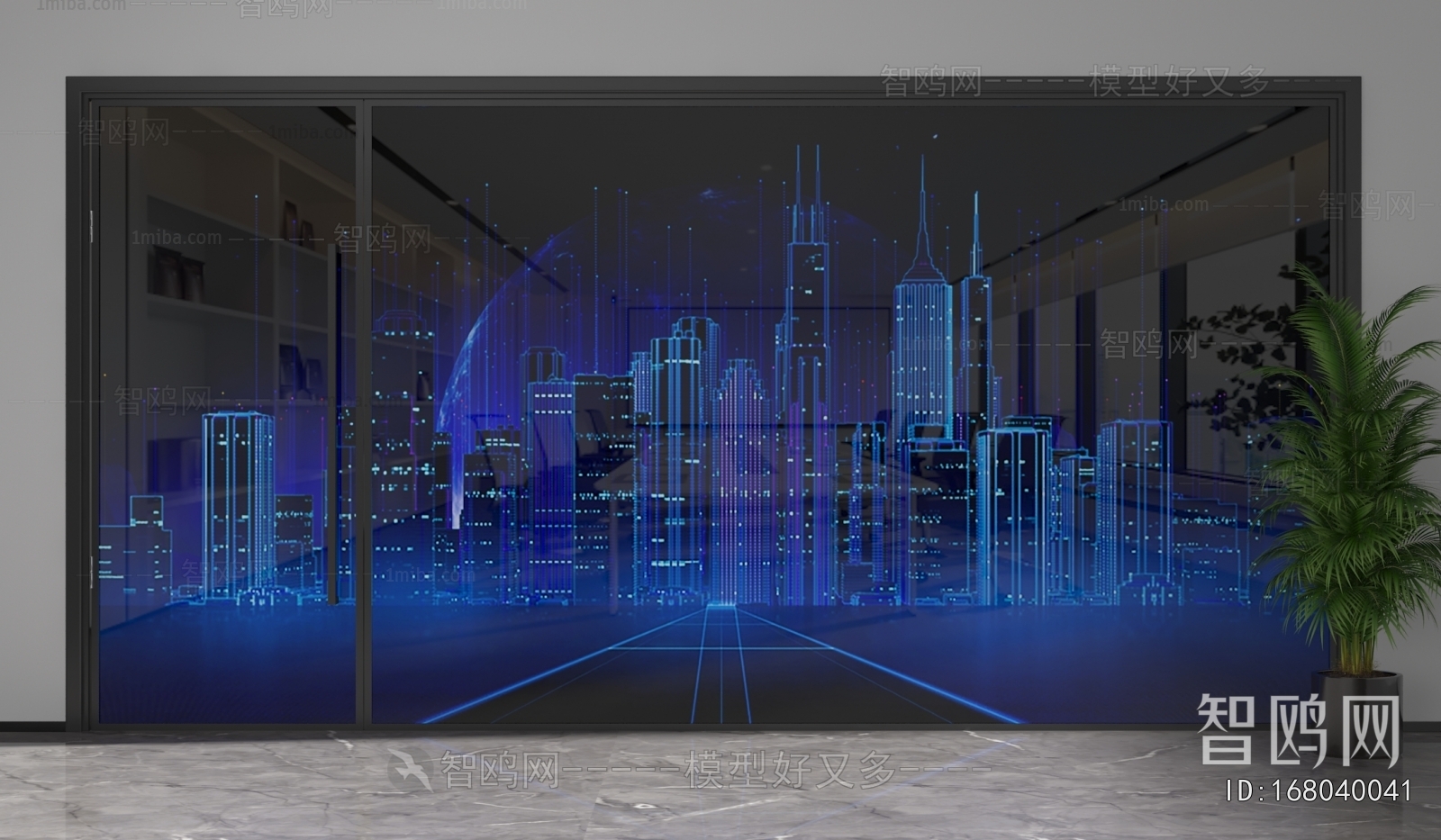 Modern Glass Screen Partition