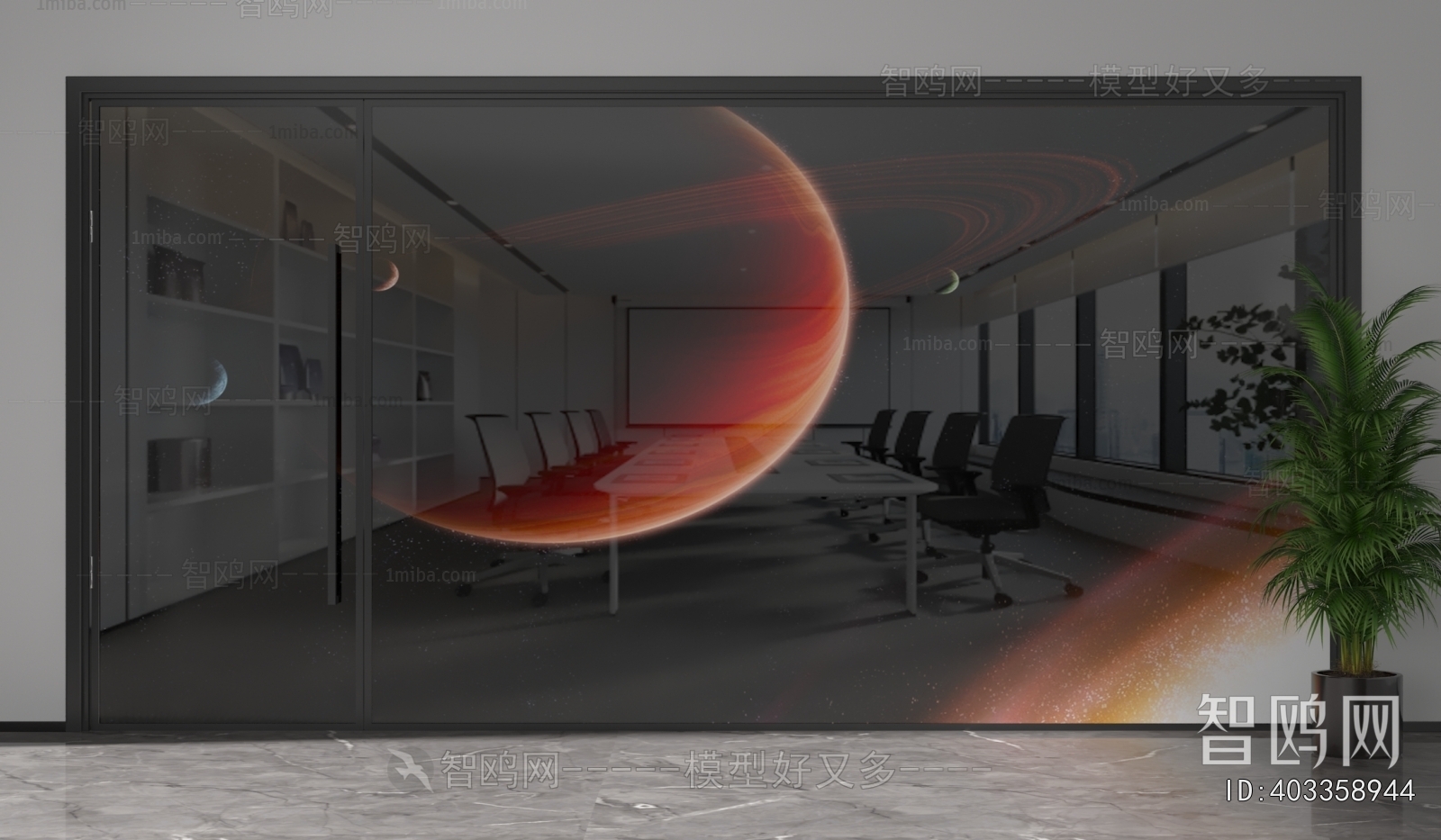 Modern Glass Screen Partition