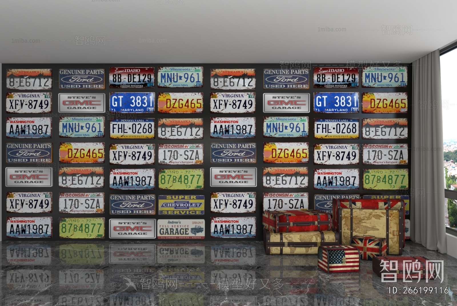 Industrial Style TV Wall