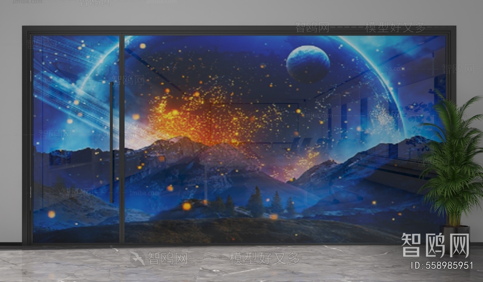 Modern Glass Screen Partition