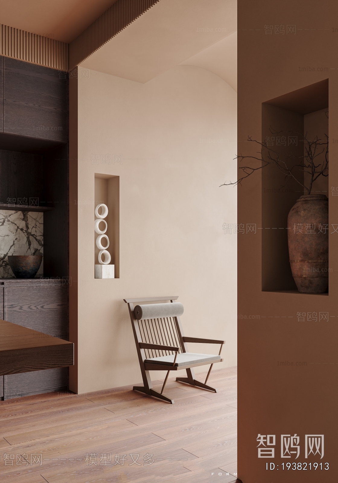 Wabi-sabi Style A Living Room