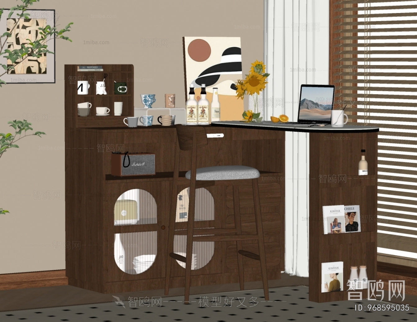 French Style Counter Bar