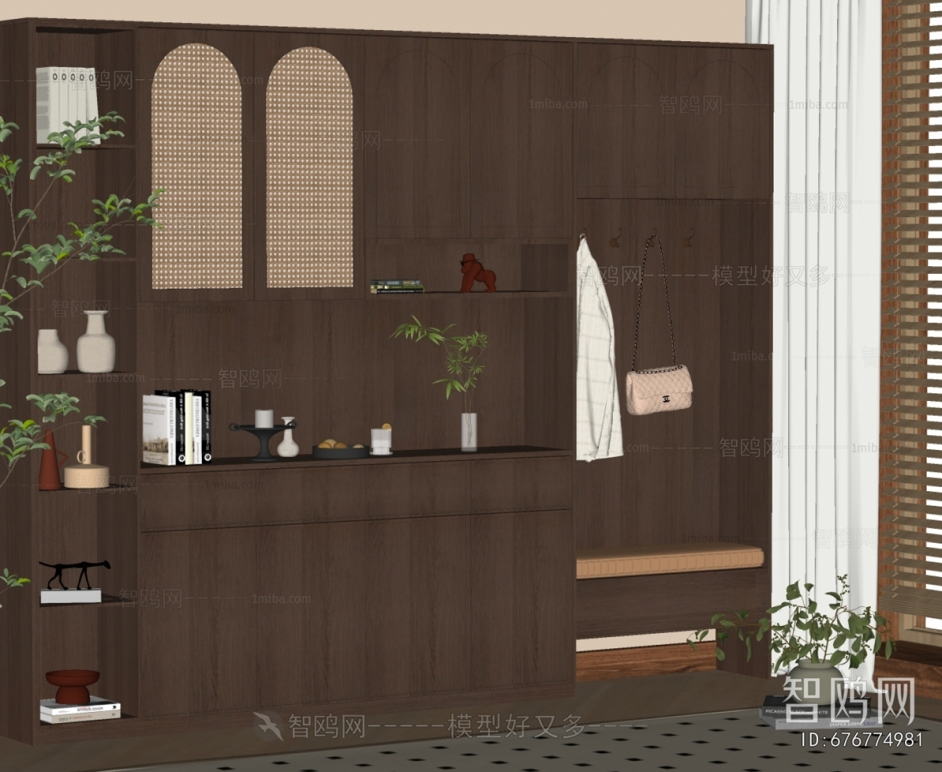 French Style Shoe Cabinet