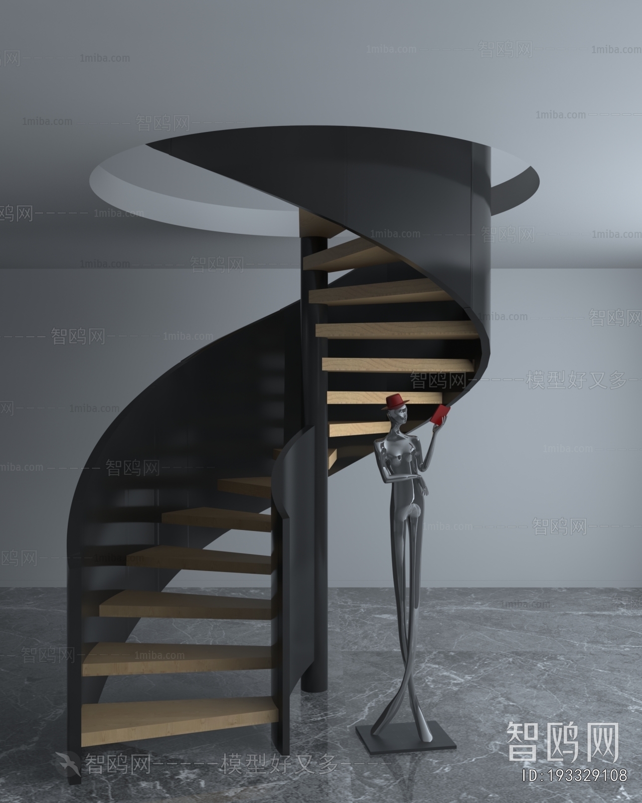 Modern Rotating Staircase