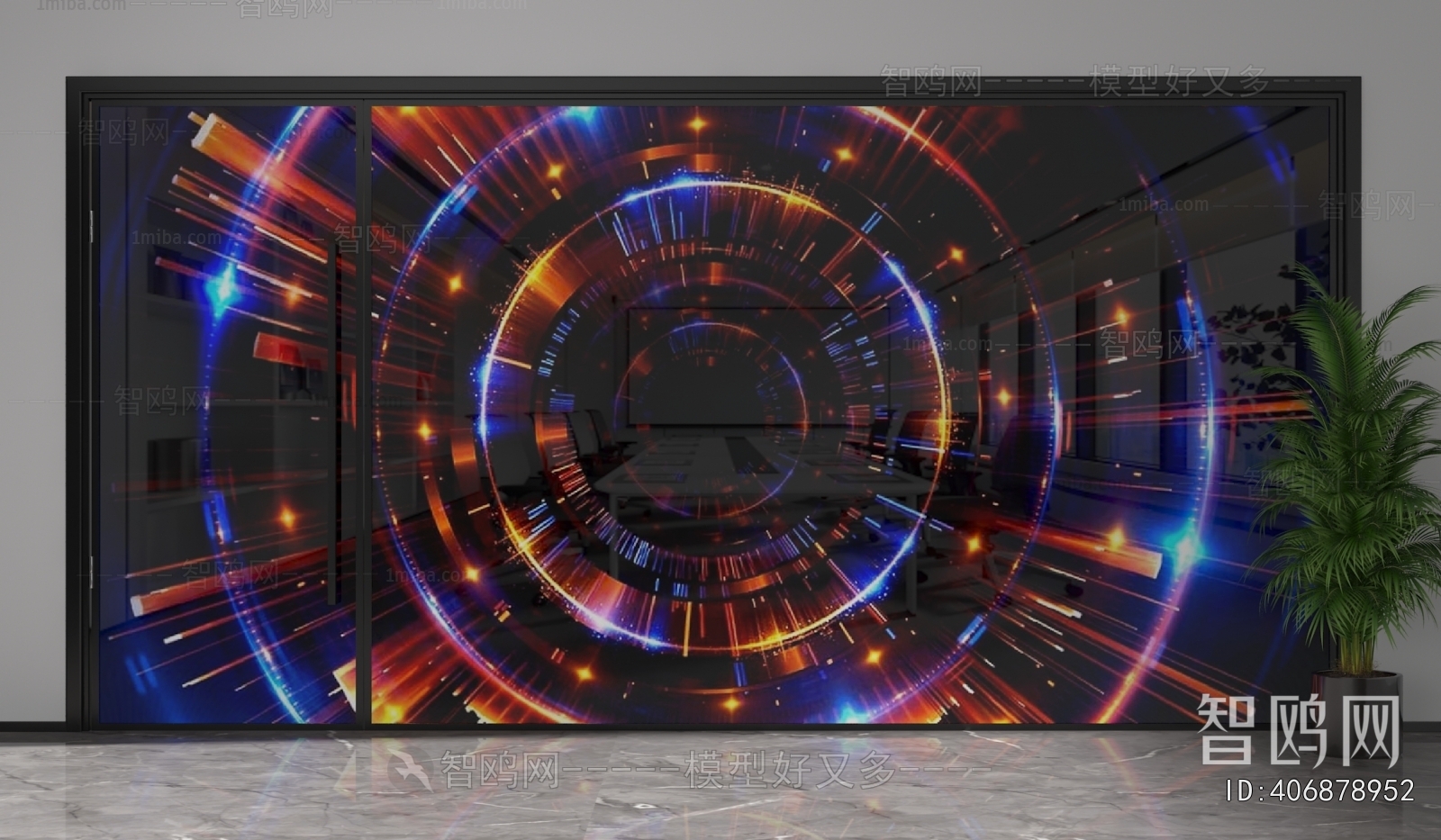 Modern Glass Screen Partition