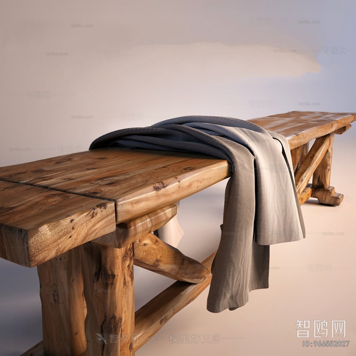 Modern Wooden Bench Or Stool