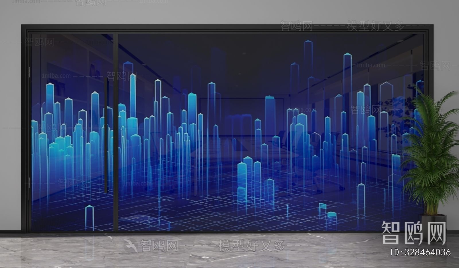 Modern Glass Screen Partition