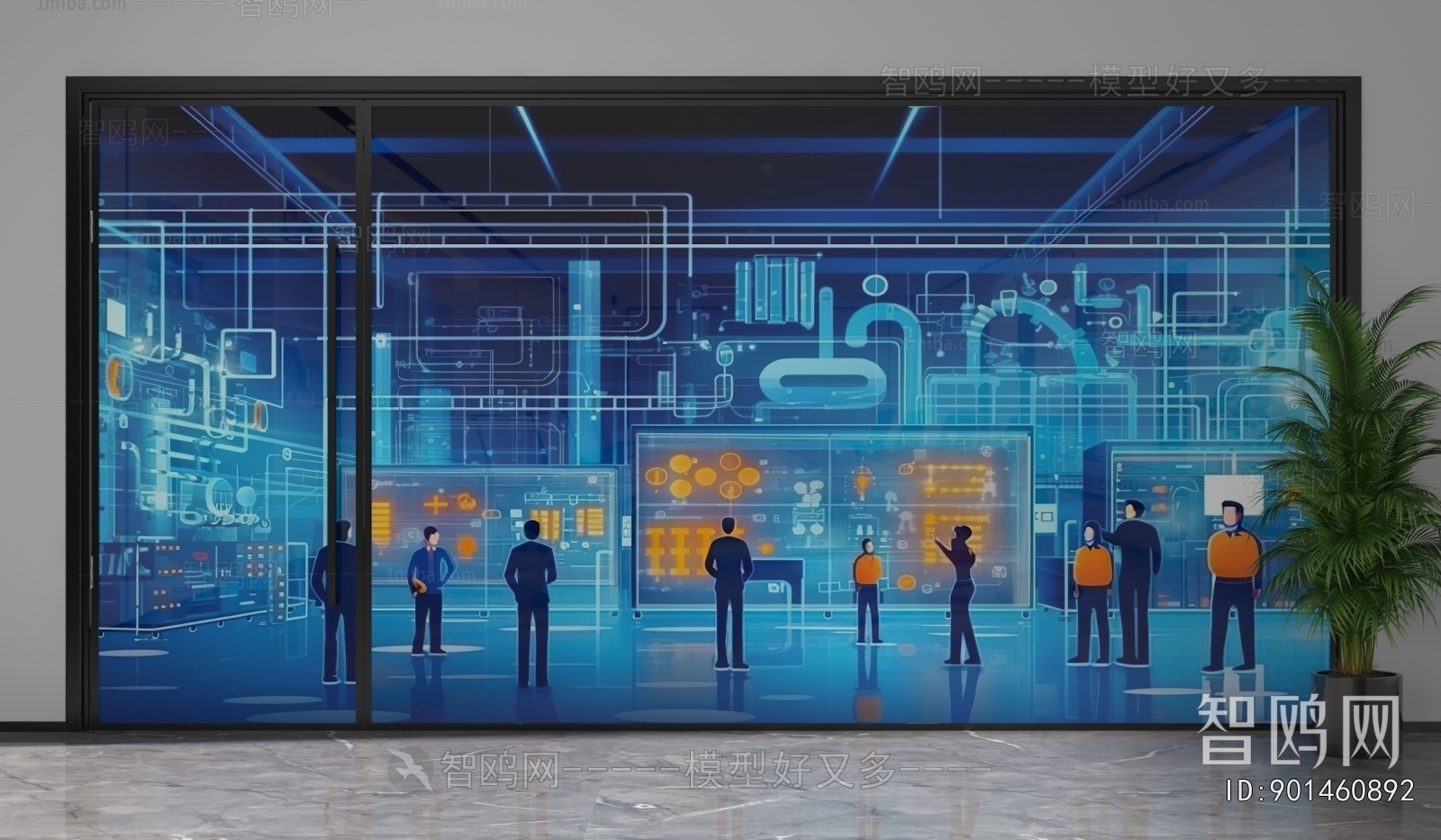 Modern Glass Screen Partition