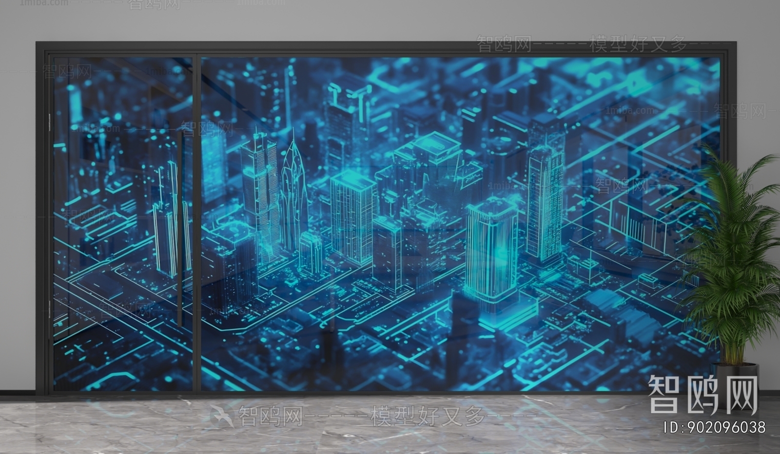 Modern Glass Screen Partition