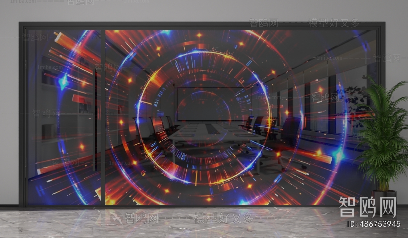 Modern Glass Screen Partition