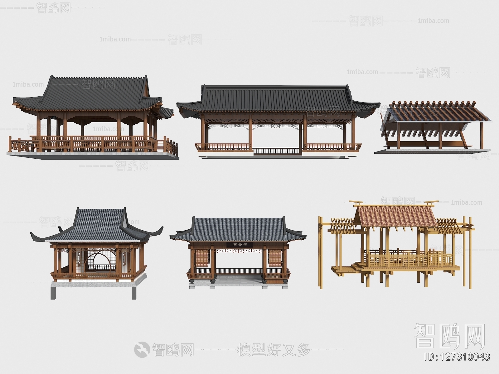 Chinese Style Ancient Architectural Buildings
