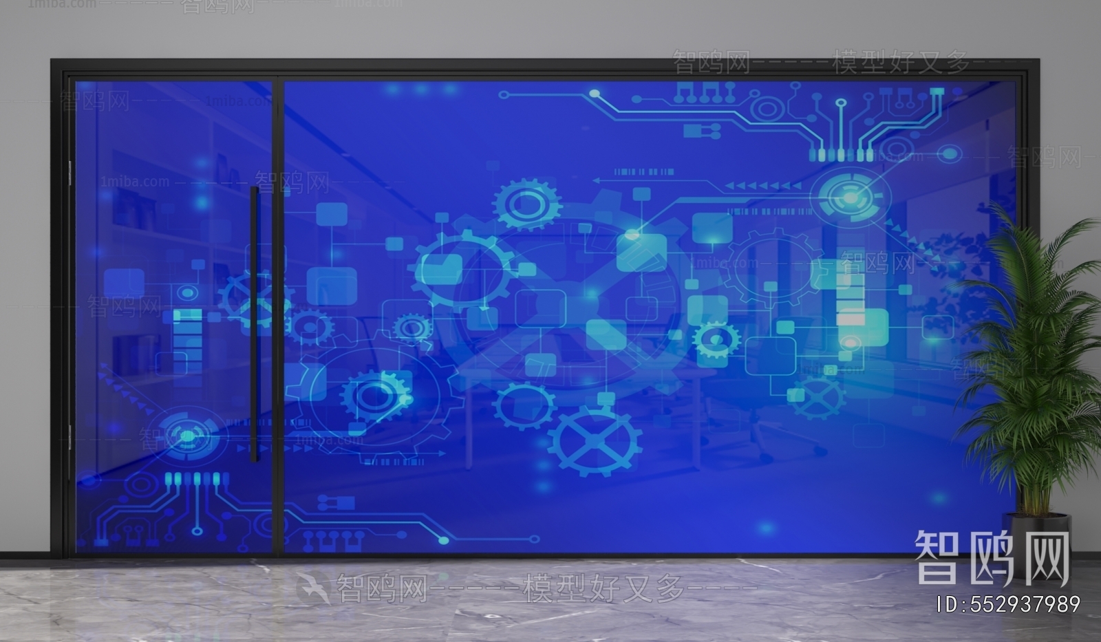 Modern Glass Screen Partition