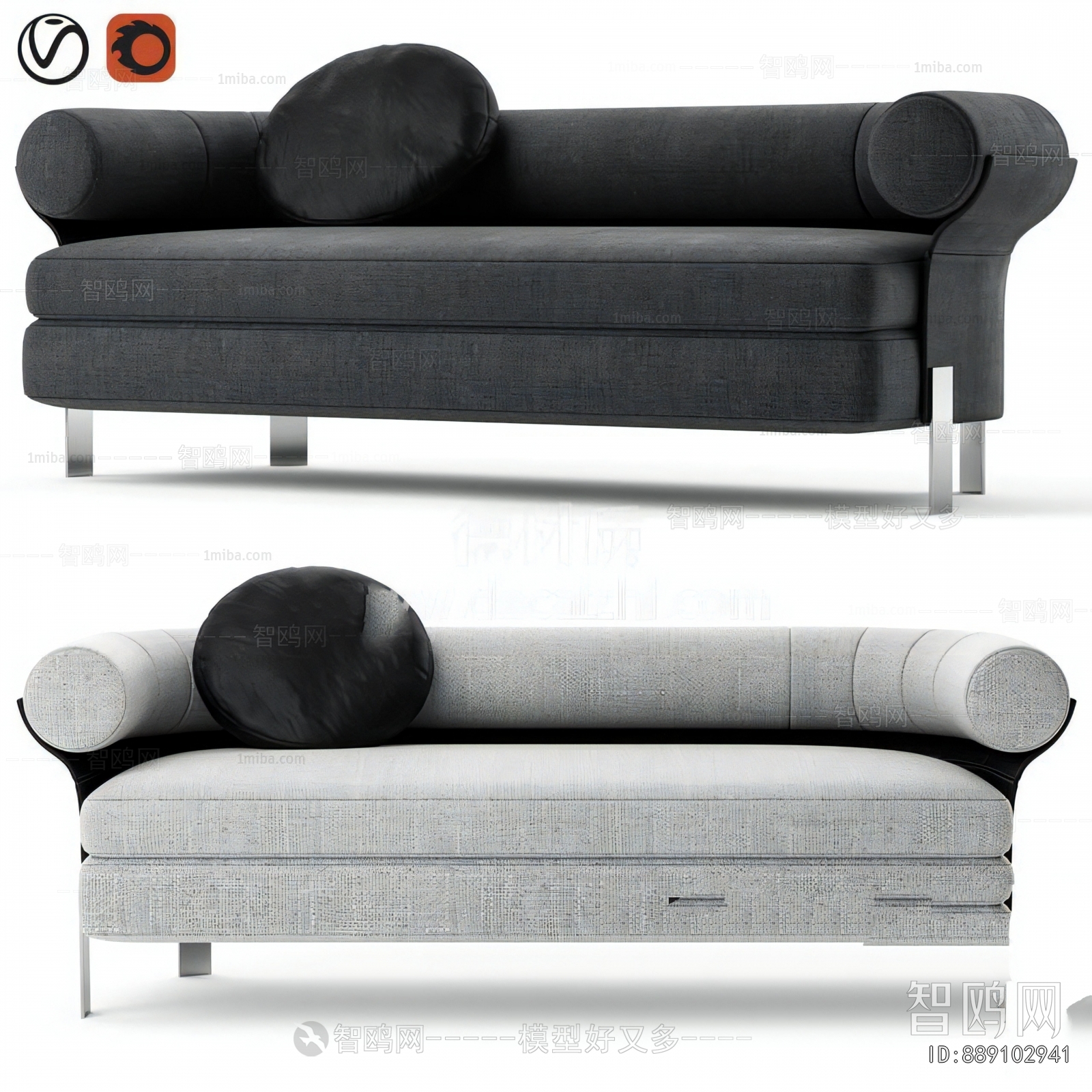 Modern Three-seat Sofa