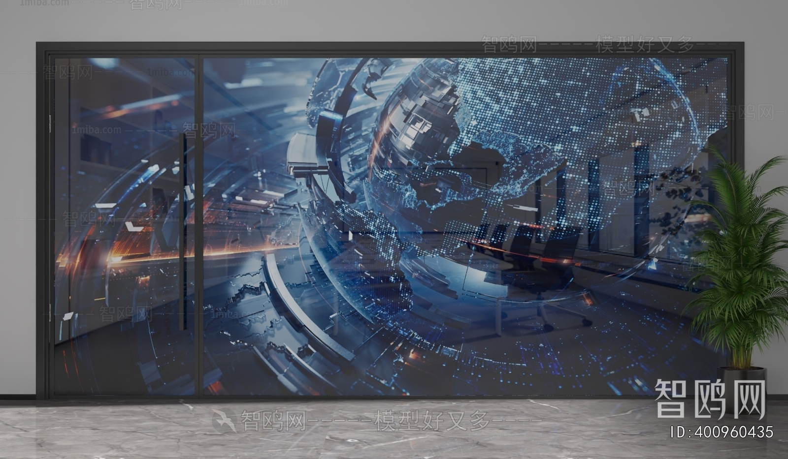 Modern Glass Screen Partition