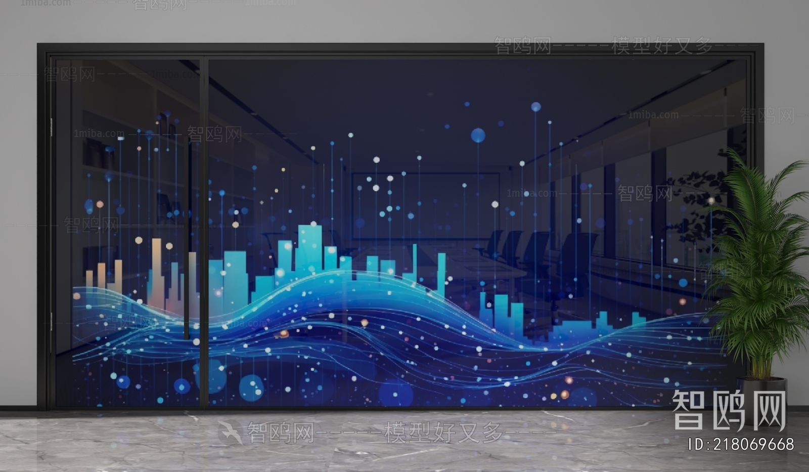 Modern Glass Screen Partition