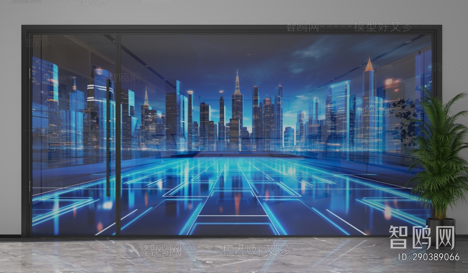 Modern Glass Screen Partition