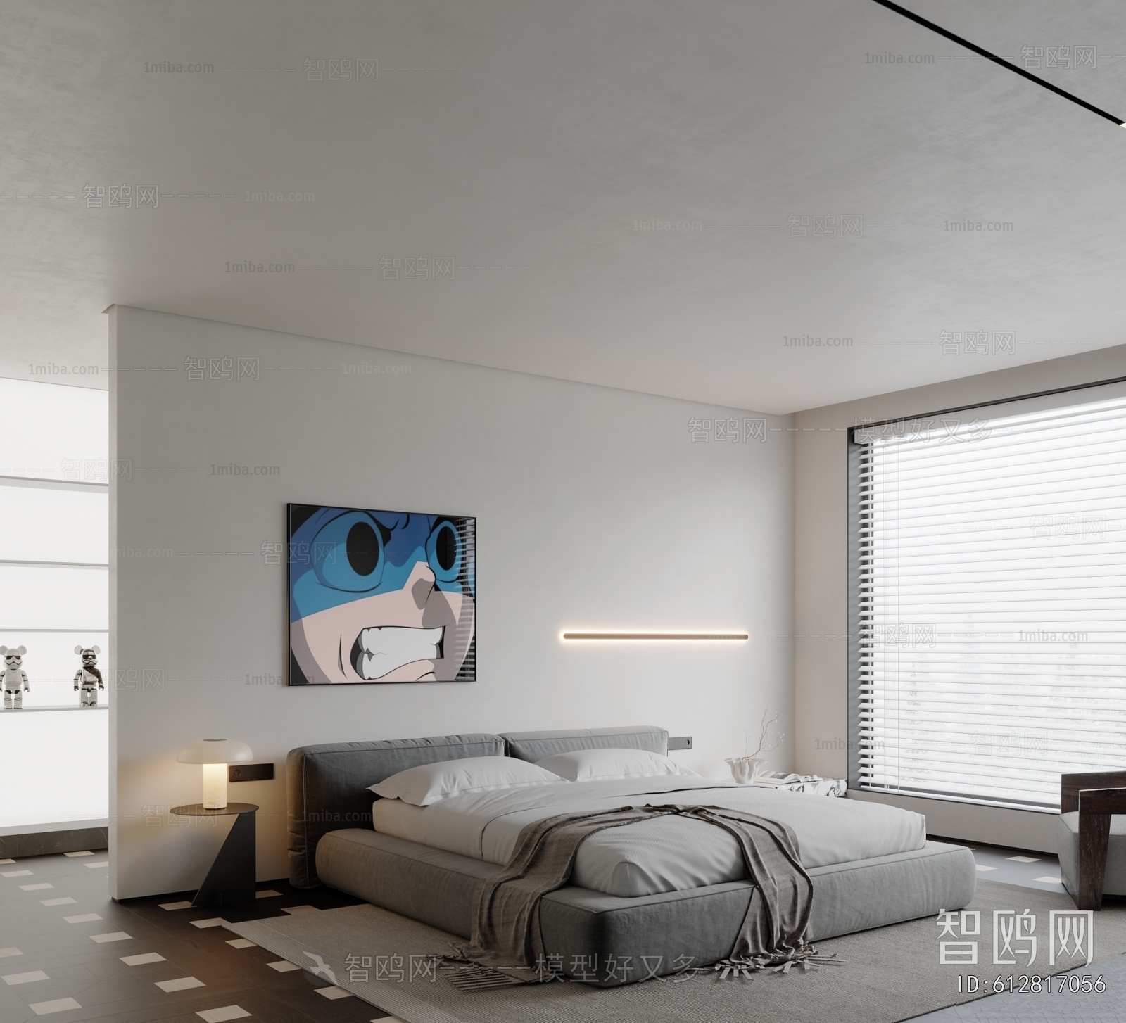 Modern Wabi-sabi Style Bedroom