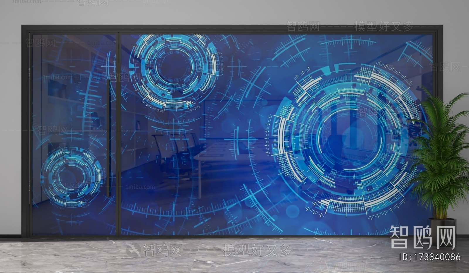 Modern Glass Screen Partition