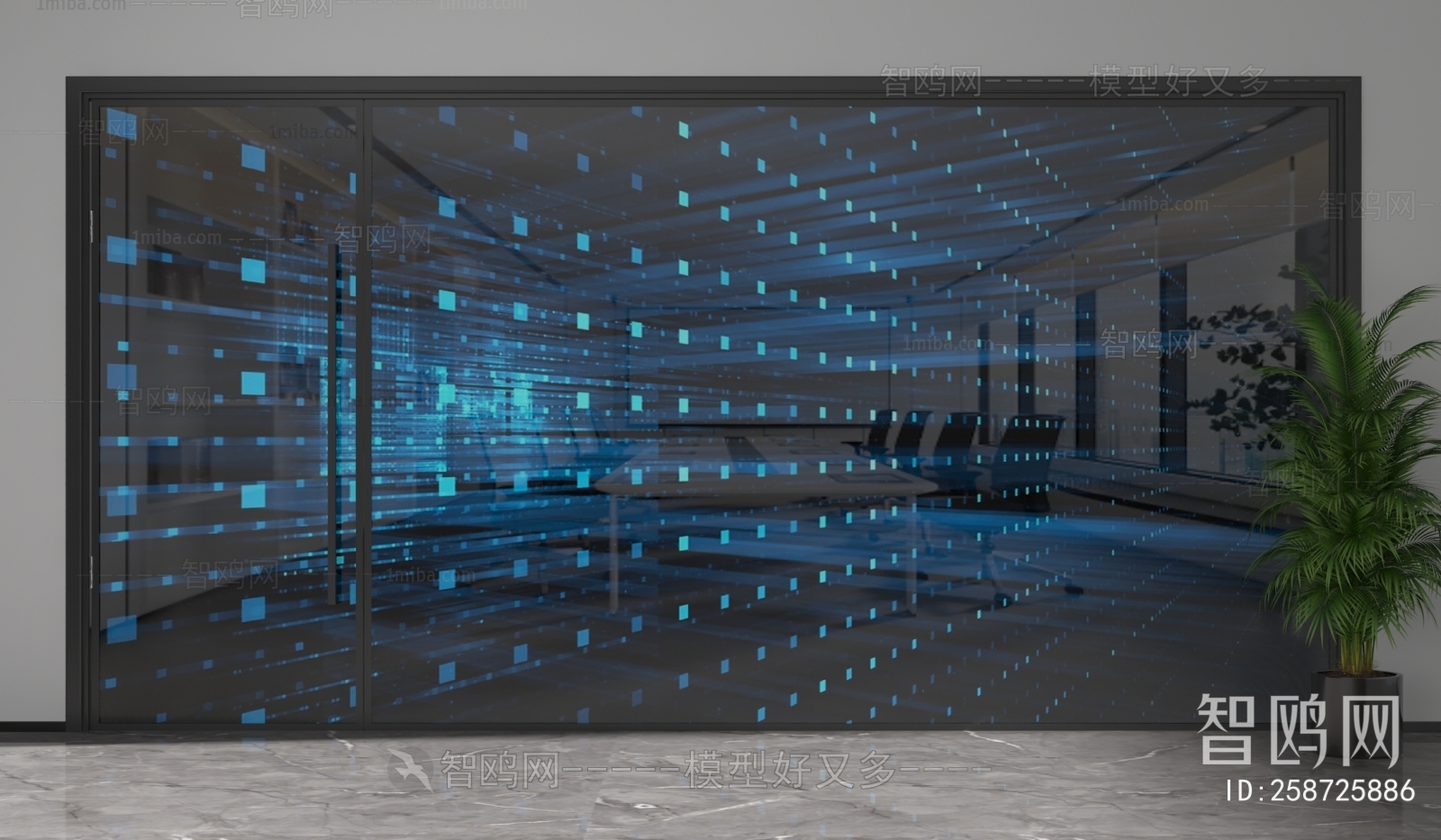 Modern Glass Screen Partition