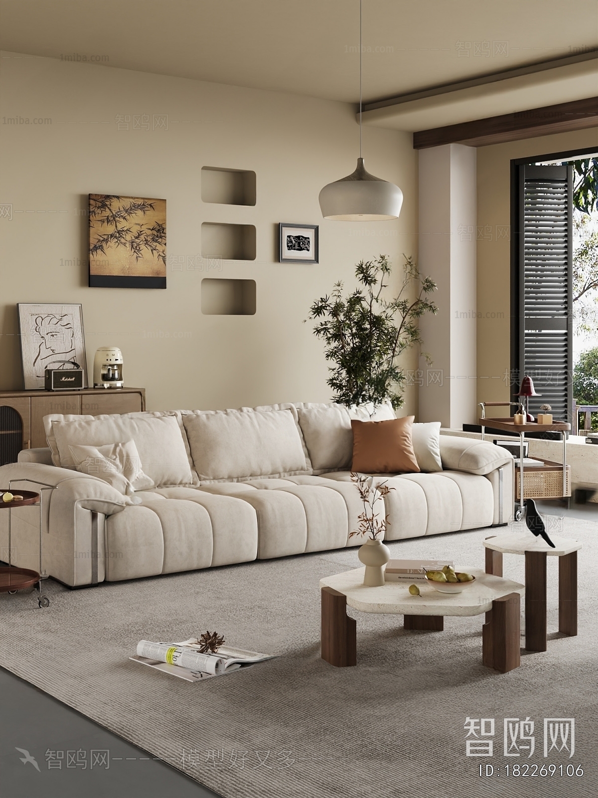 Wabi-sabi Style A Living Room