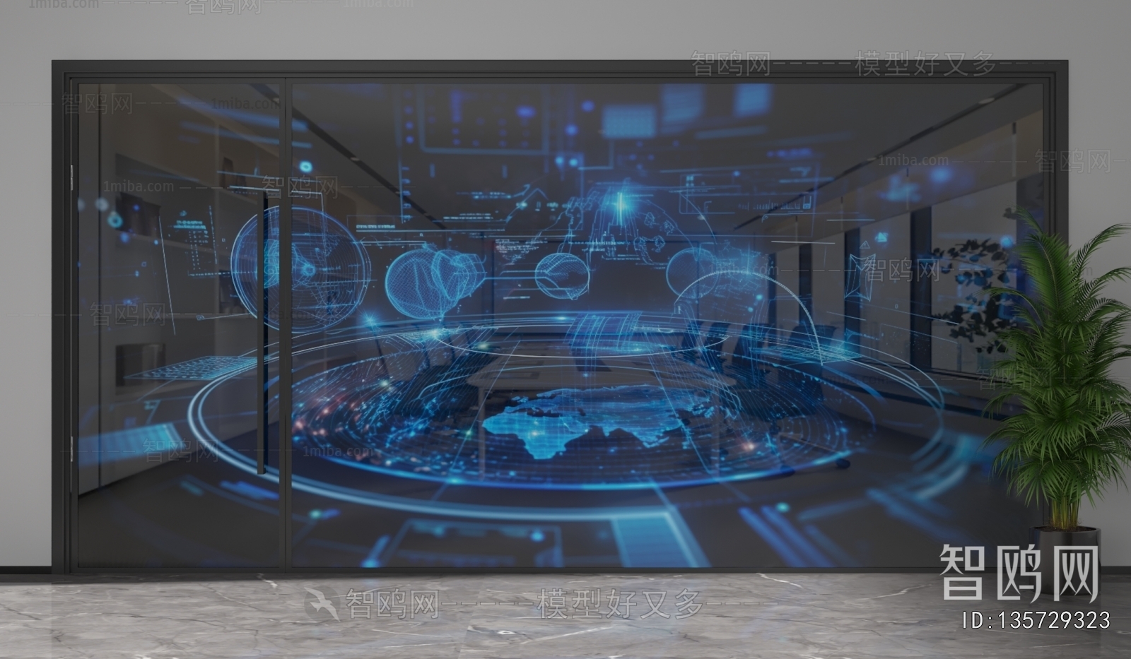 Modern Glass Screen Partition