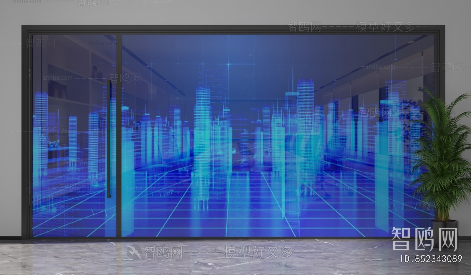 Modern Glass Screen Partition