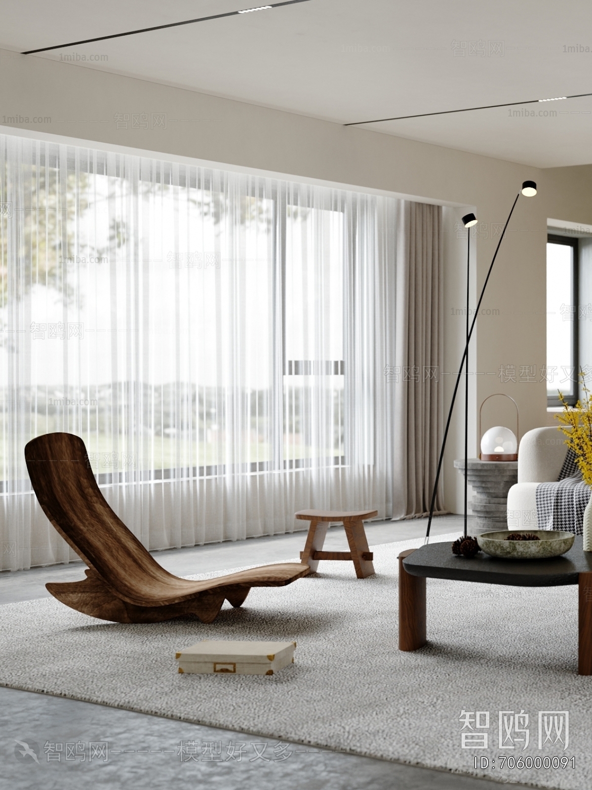 Wabi-sabi Style A Living Room