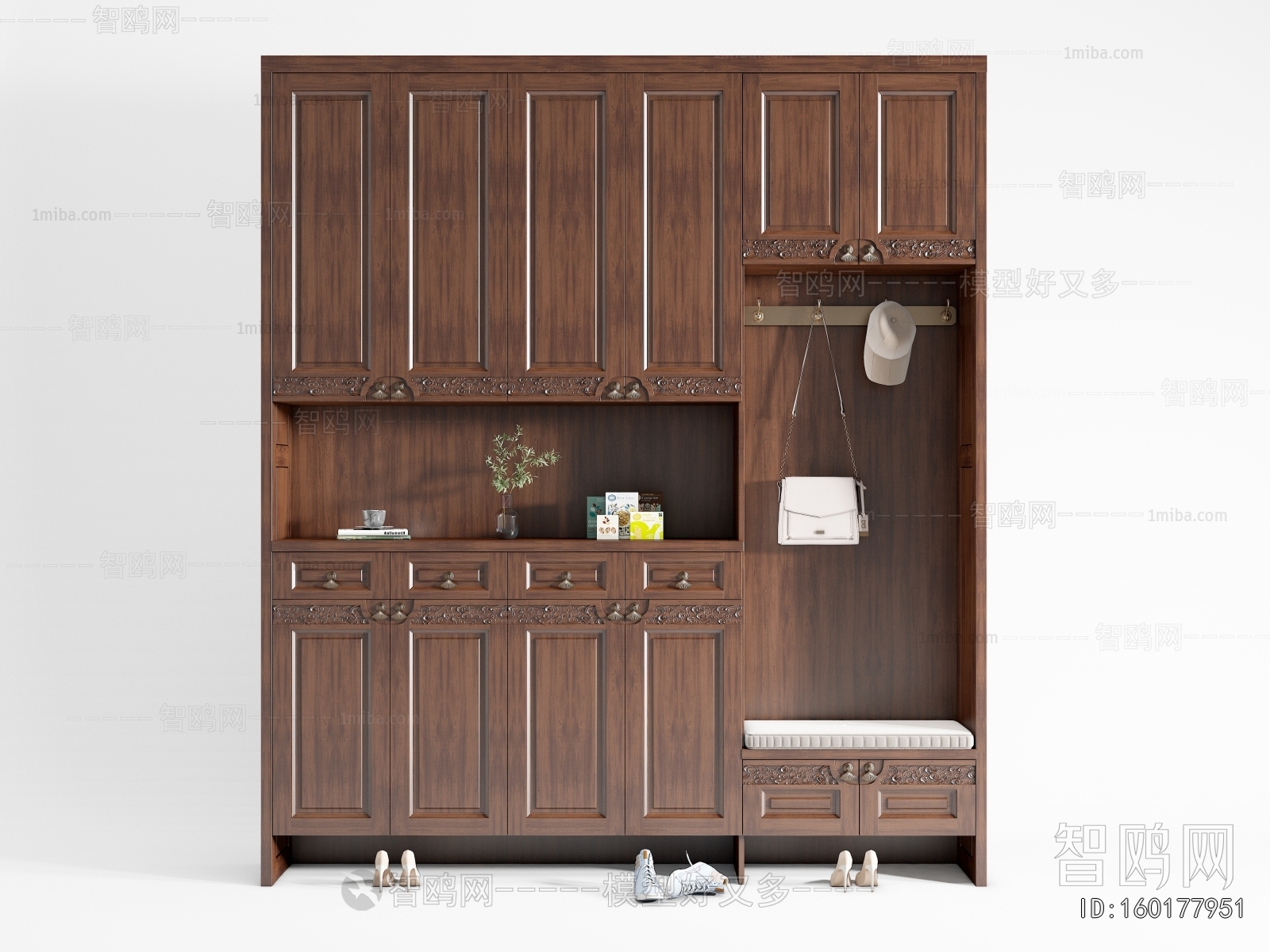 New Chinese Style Shoe Cabinet