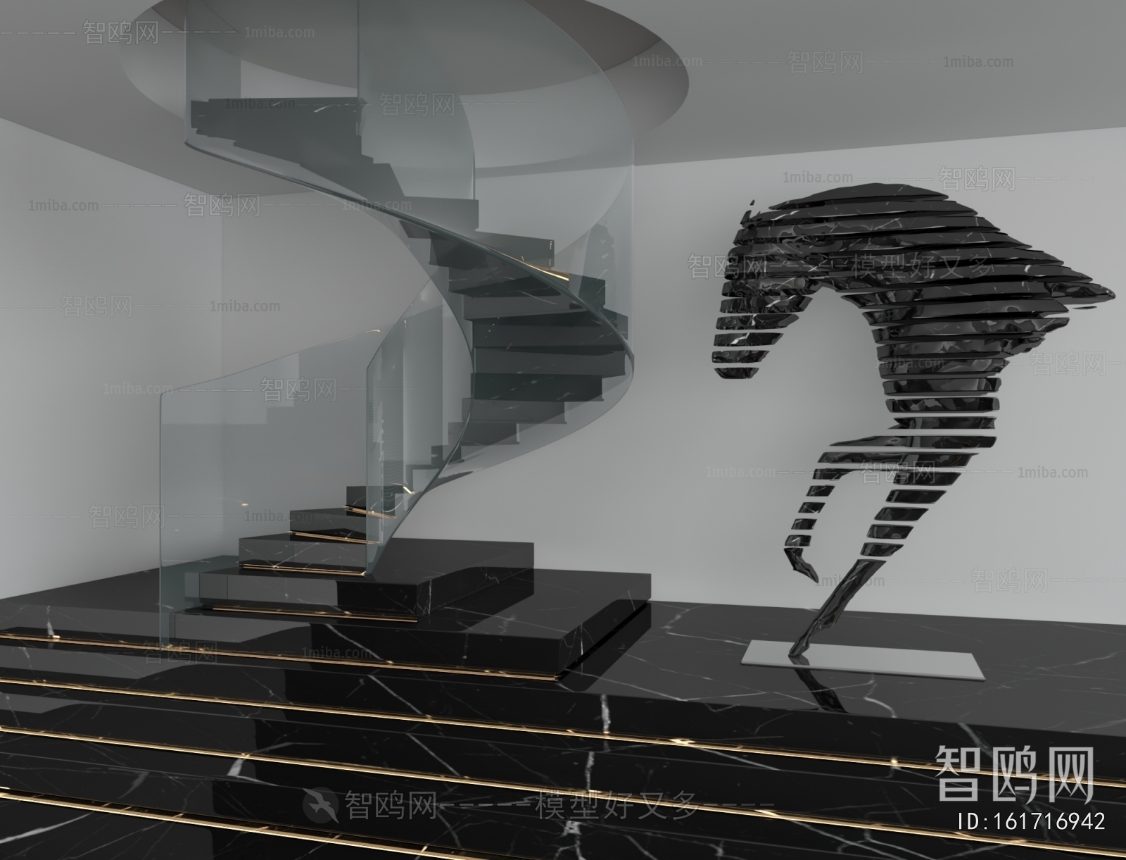 Modern Rotating Staircase