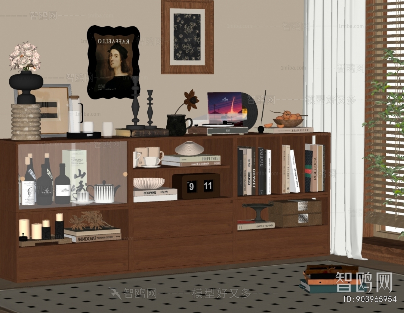 French Style Side Cabinet