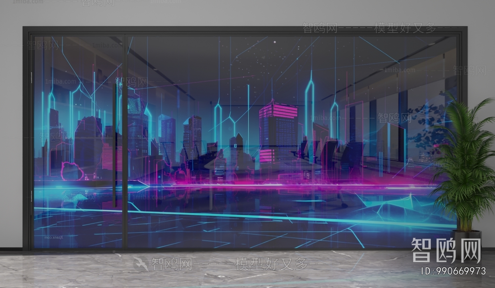 Modern Glass Screen Partition