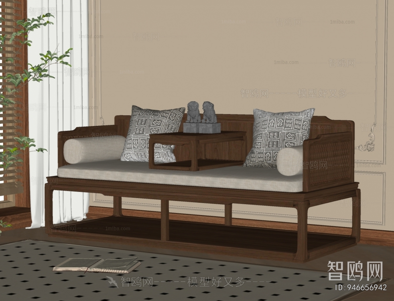 New Chinese Style Arhat Bed